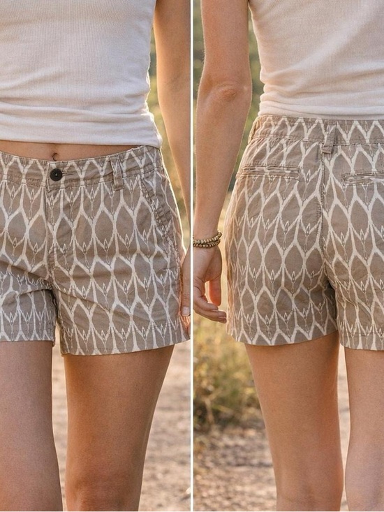 The North Face Pants - The North Face Women's Taupe Ikat Print Shorts